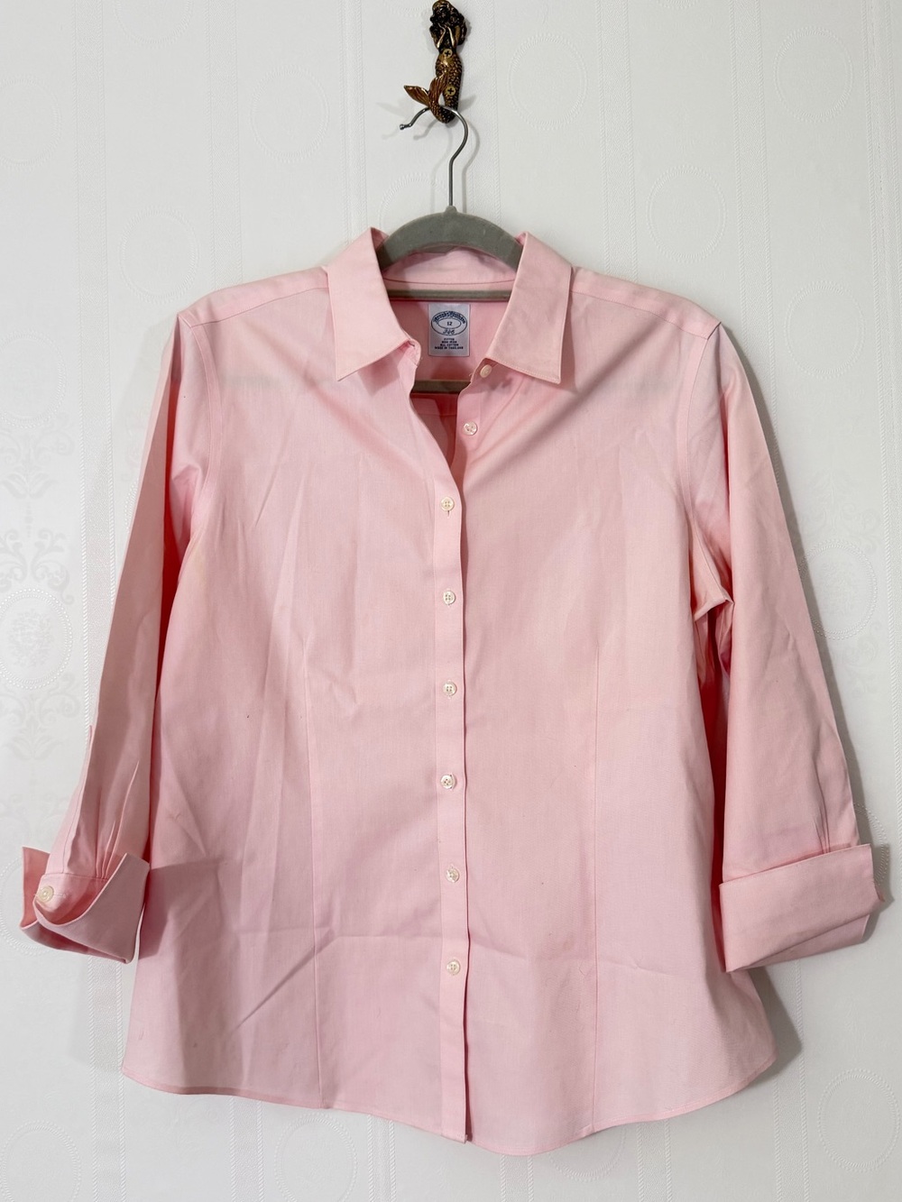 Brooks Brothers Pink Cotton Button-Down Shirt